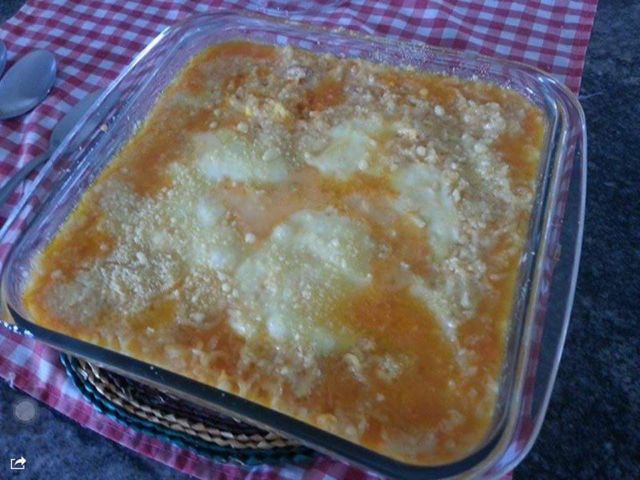 Miojo gratinado