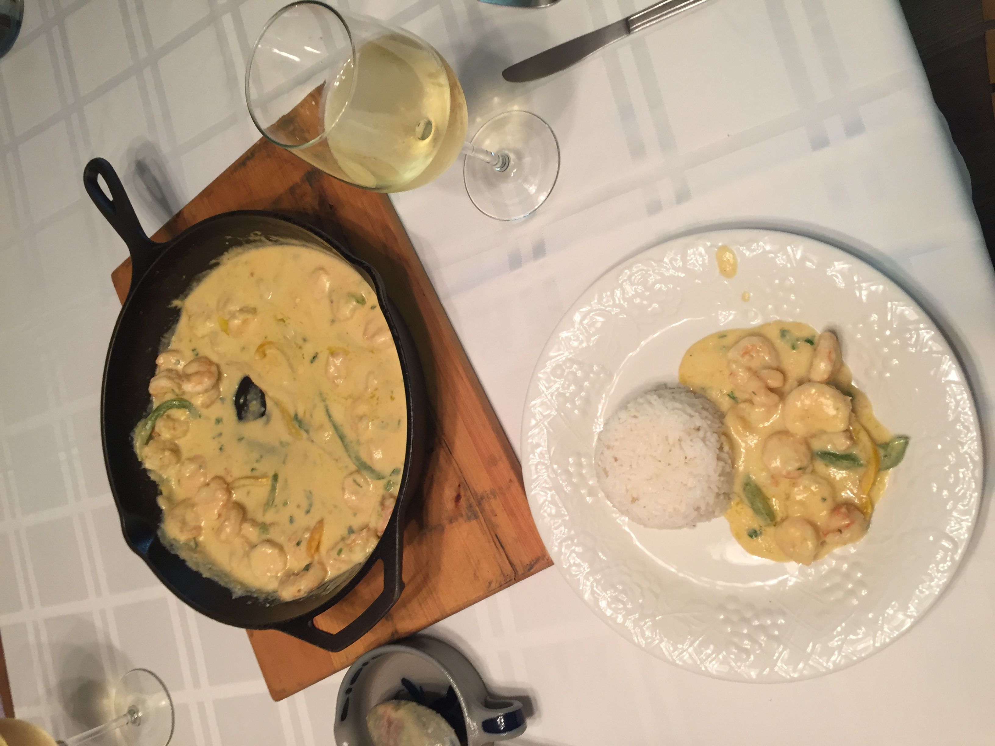 Moqueca de camarão Brasil e Alemanha