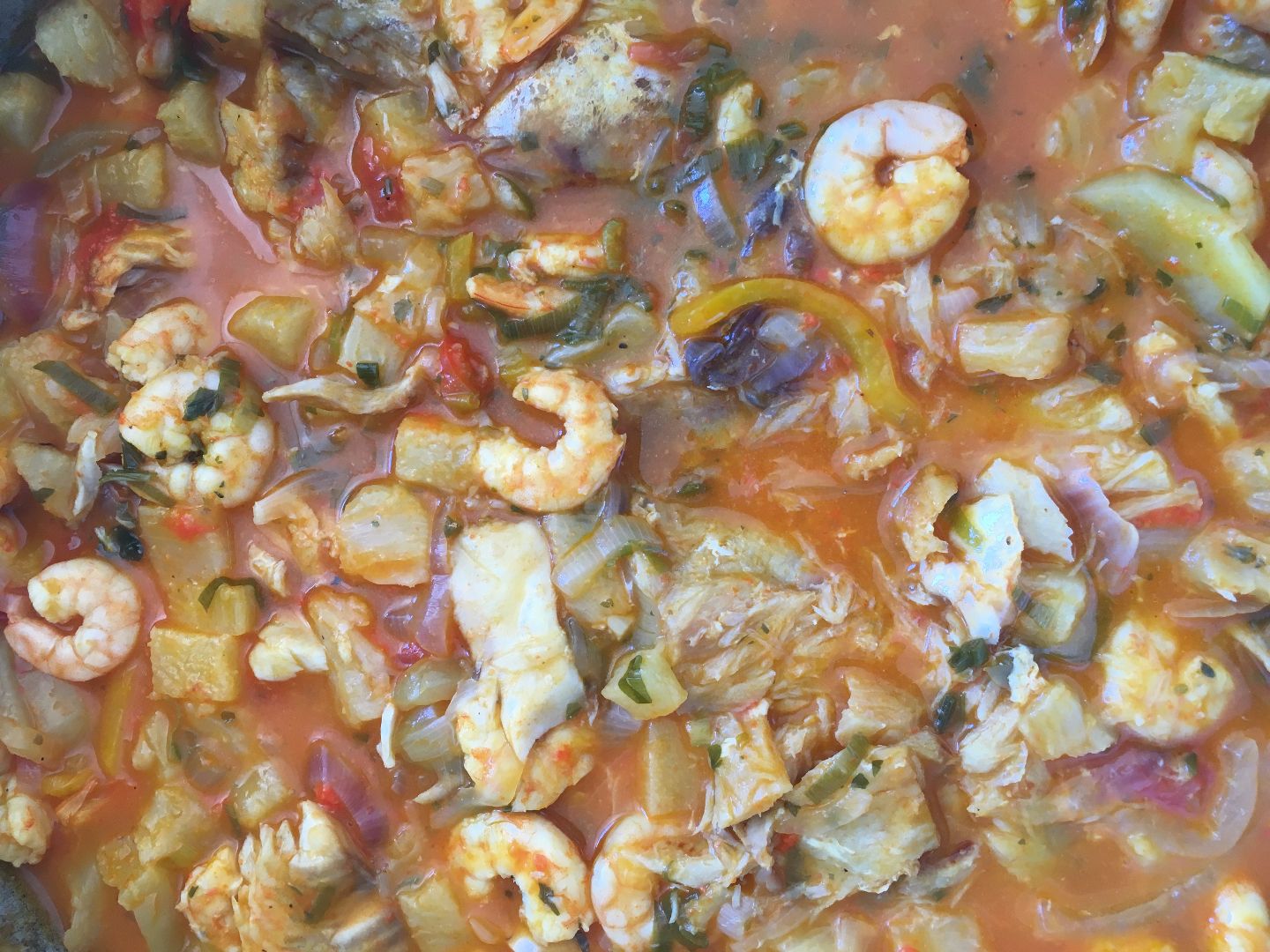 Moqueca de peixe agridoce