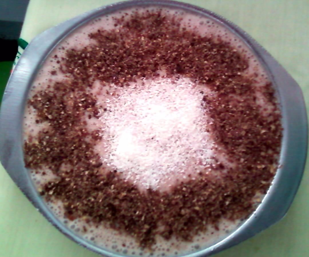 Mousse de danete com ovomaltine