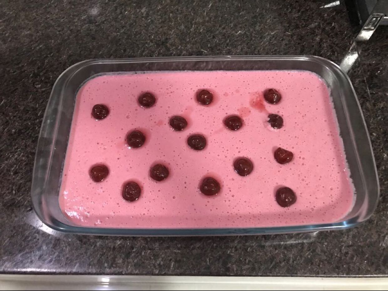 Mousse de frutas vermelhas