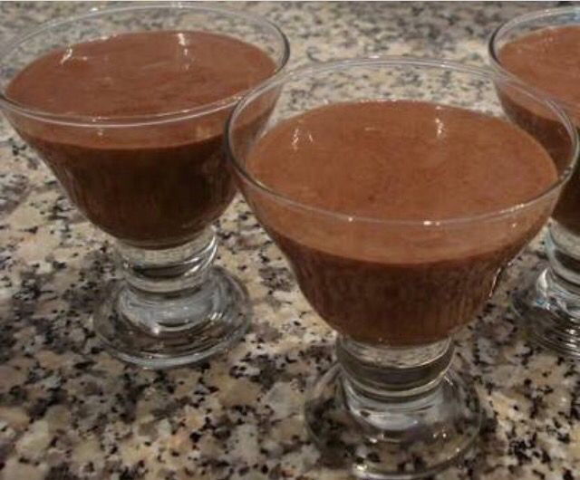 Mousse falso de chocolate