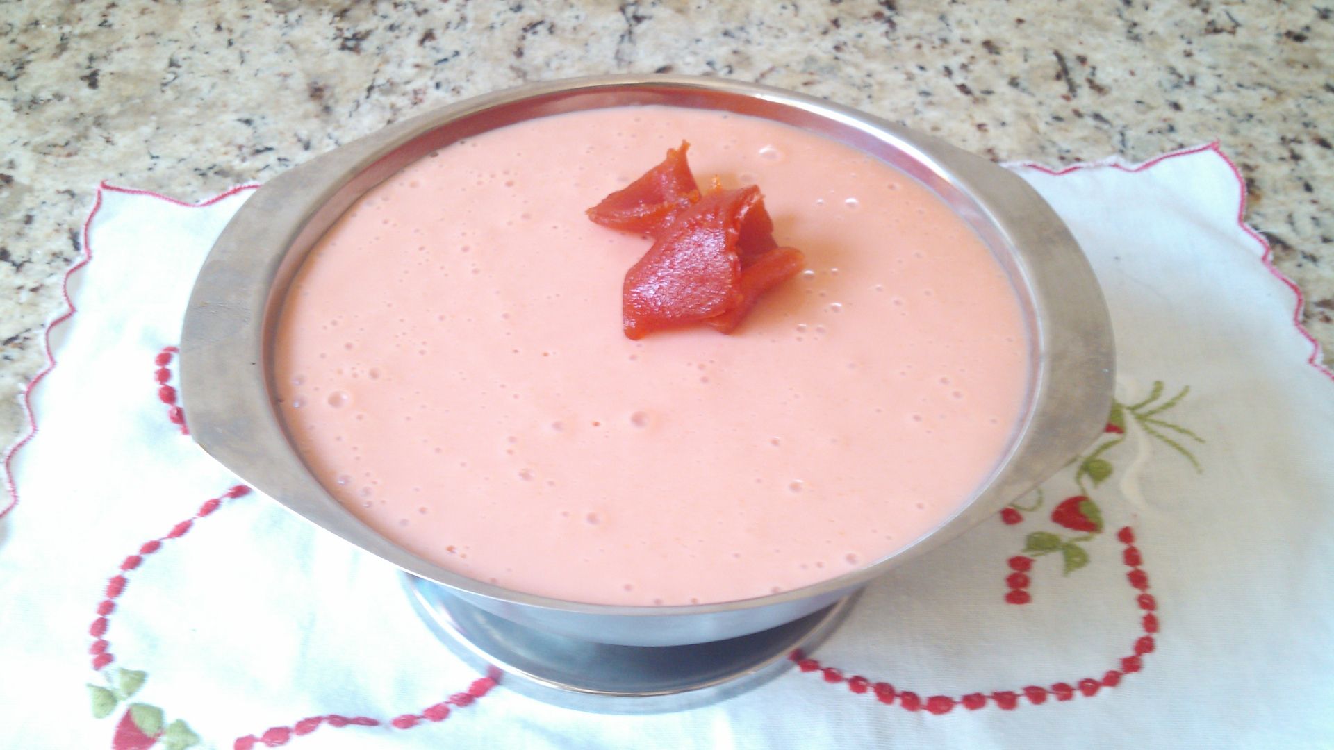 Mousse frescor de goiaba