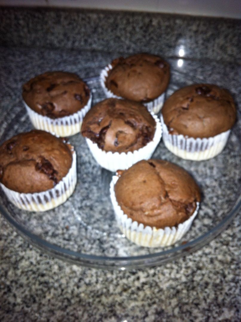 Muffins de chocolate e laranja