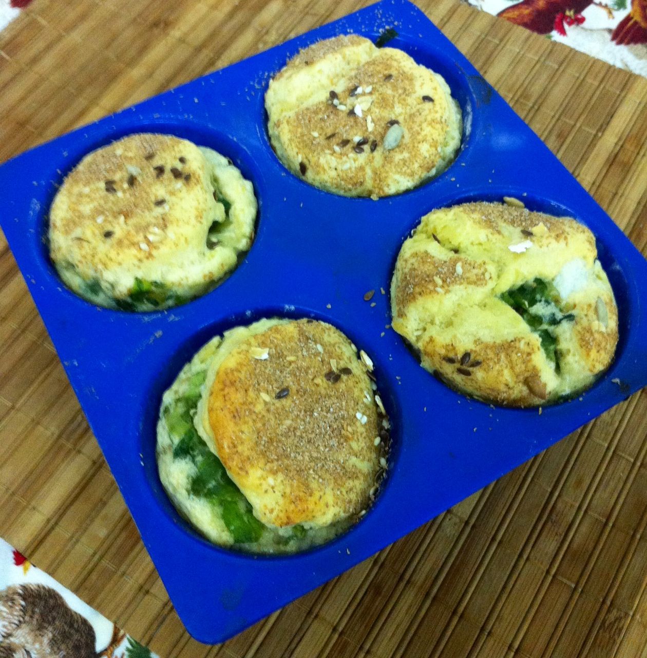 Muffins de escarola light