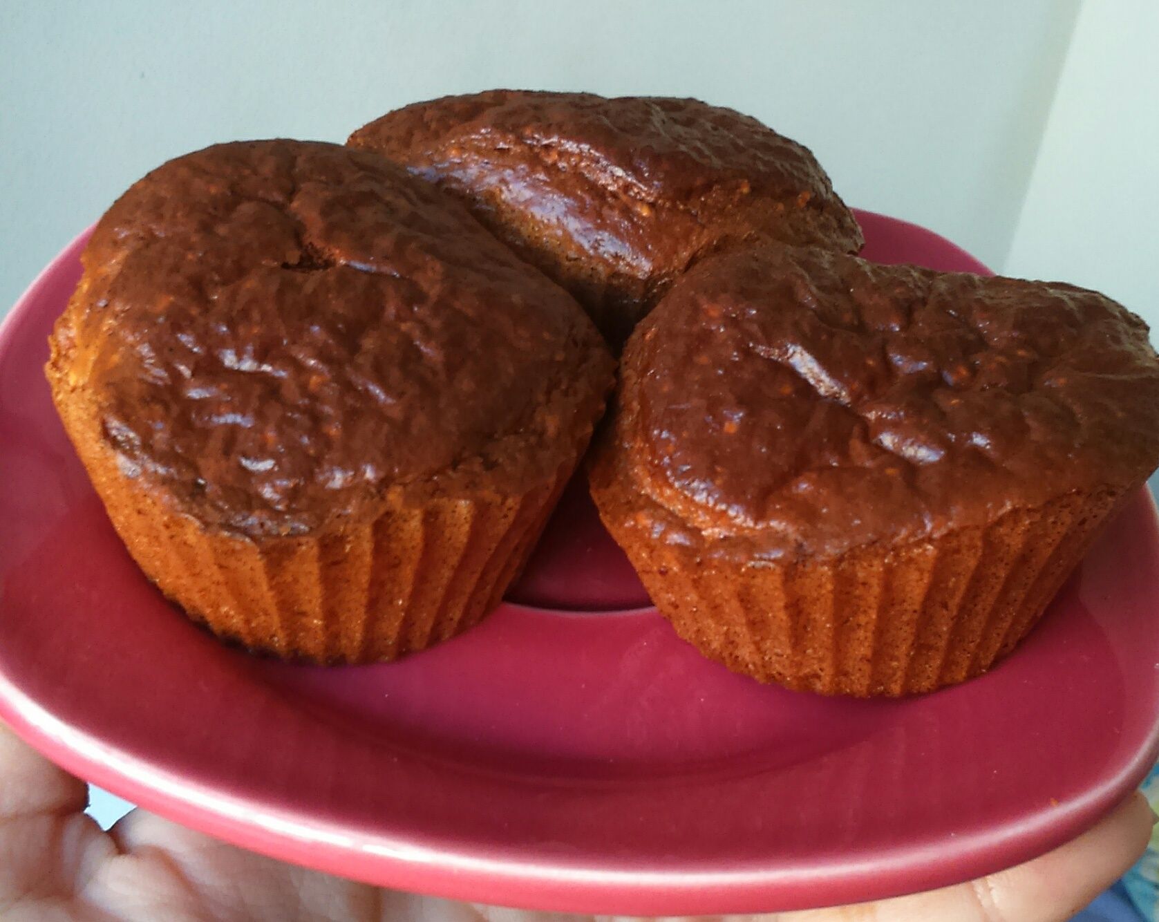 Muffins light de frutas vermelhas