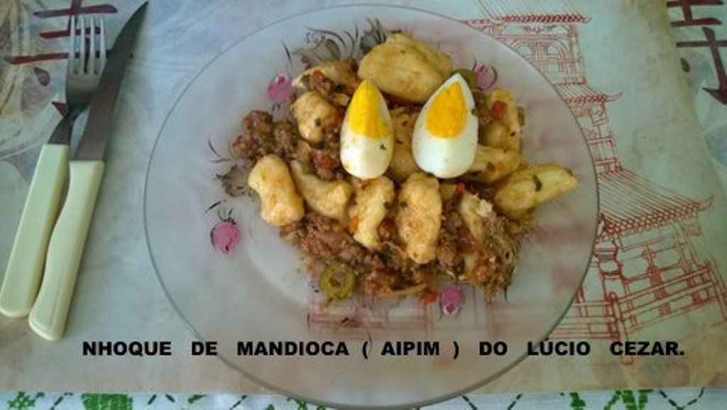 Nhoque de mandioca do Lúcio