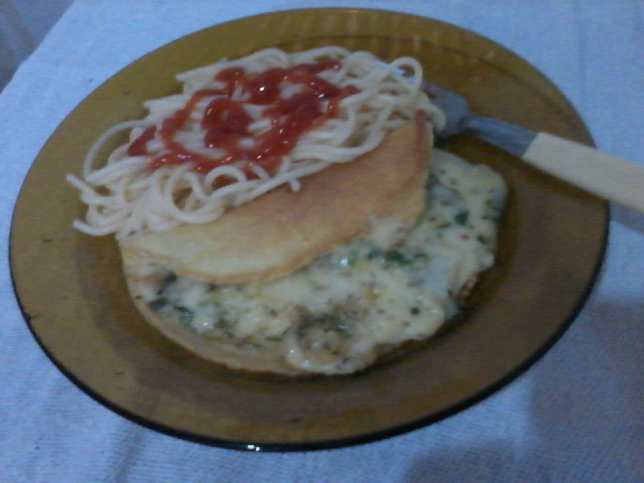 Omelete com muçarela