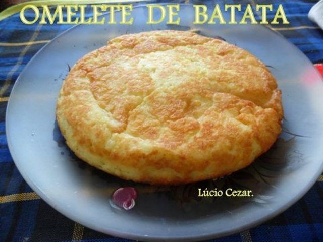 Omelete de batata e queijo do Lúcio Cezar