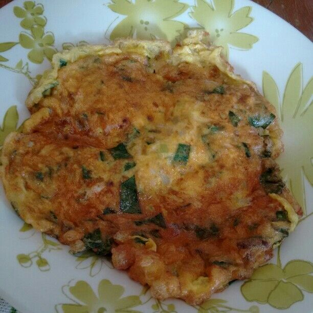 Omelete de espinafre rápido