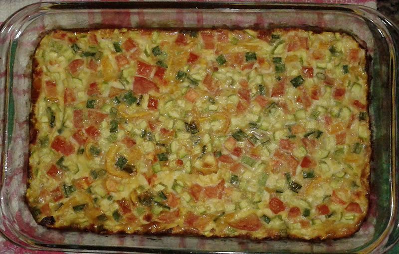 Omelete de forno colorido