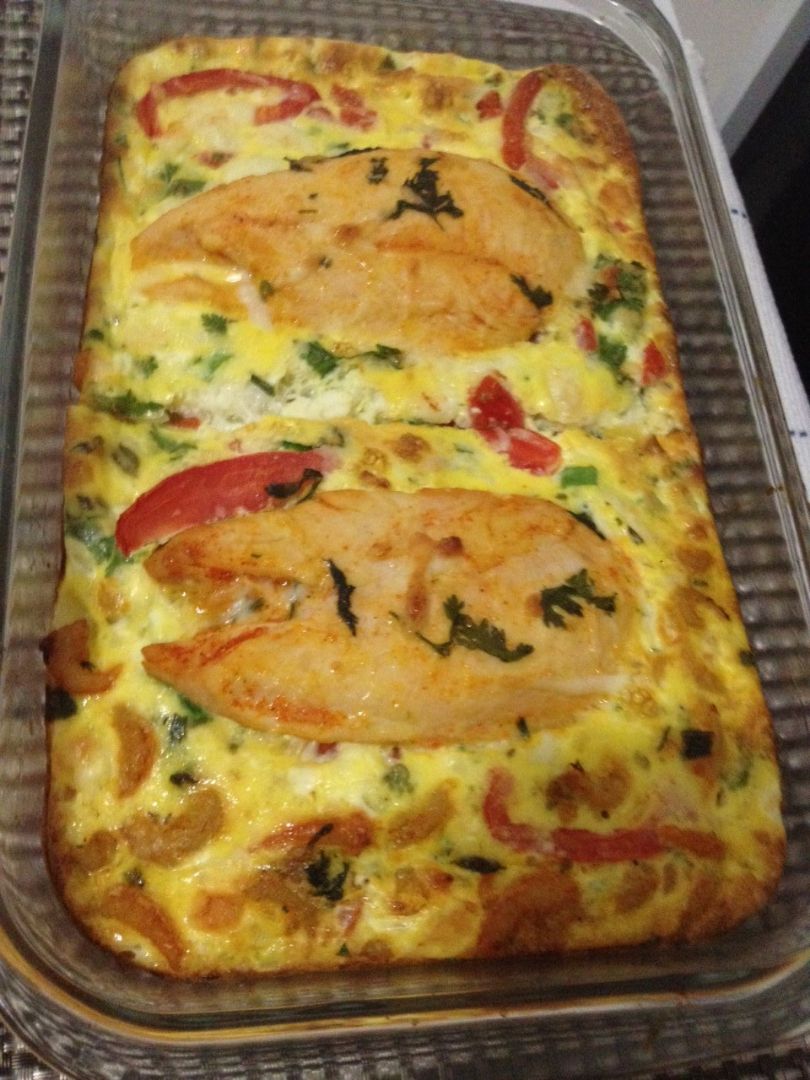 Omelete de forno com batata inglesa