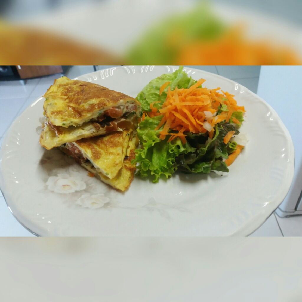 Omelete temperado