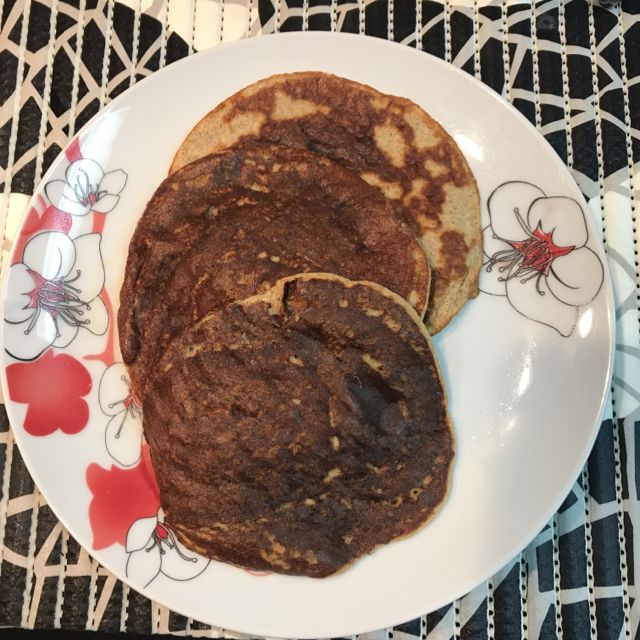 Panqueca de Banana com aveia e linhaça