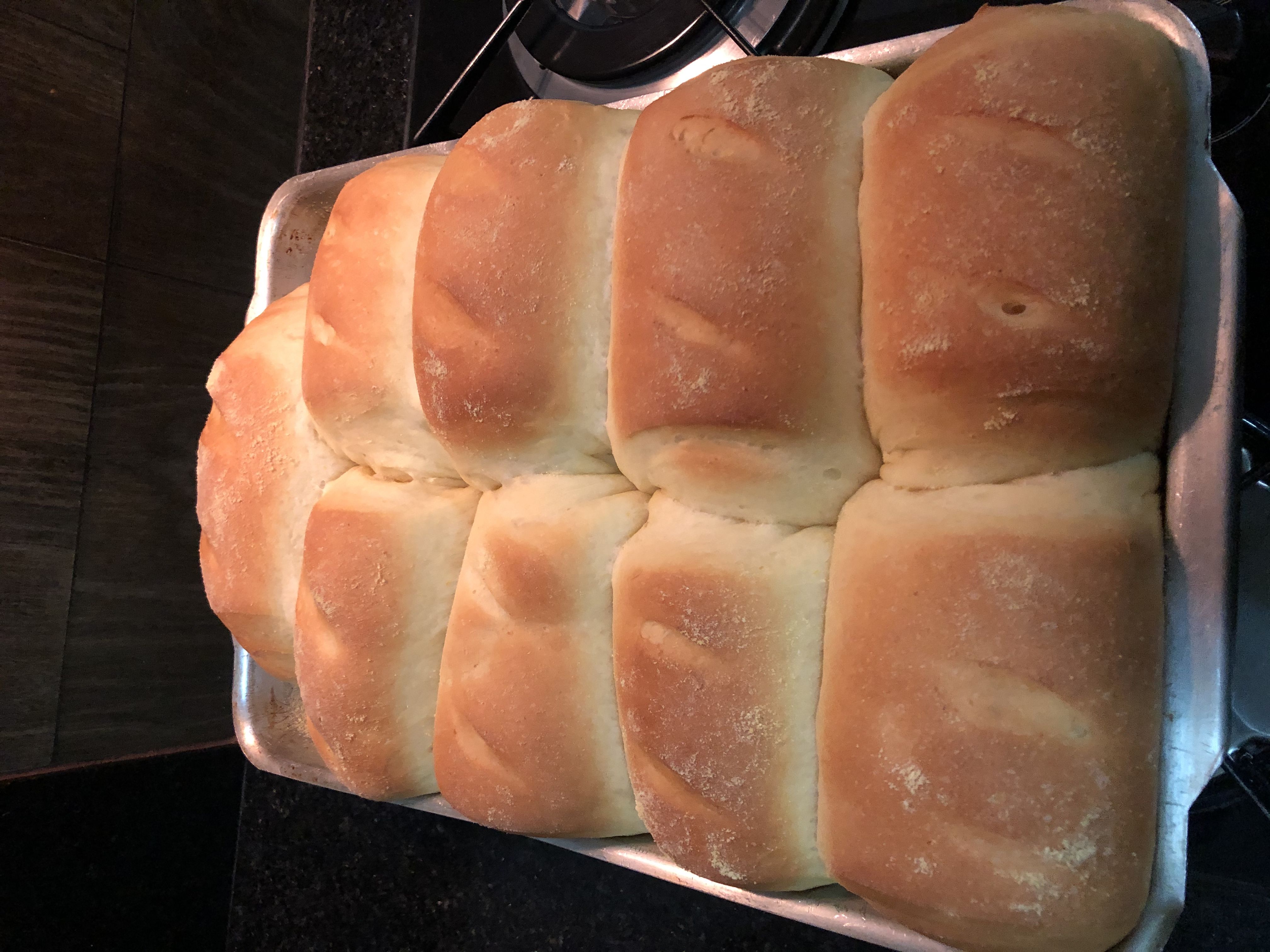 Pão caseiro de milho da Jaque