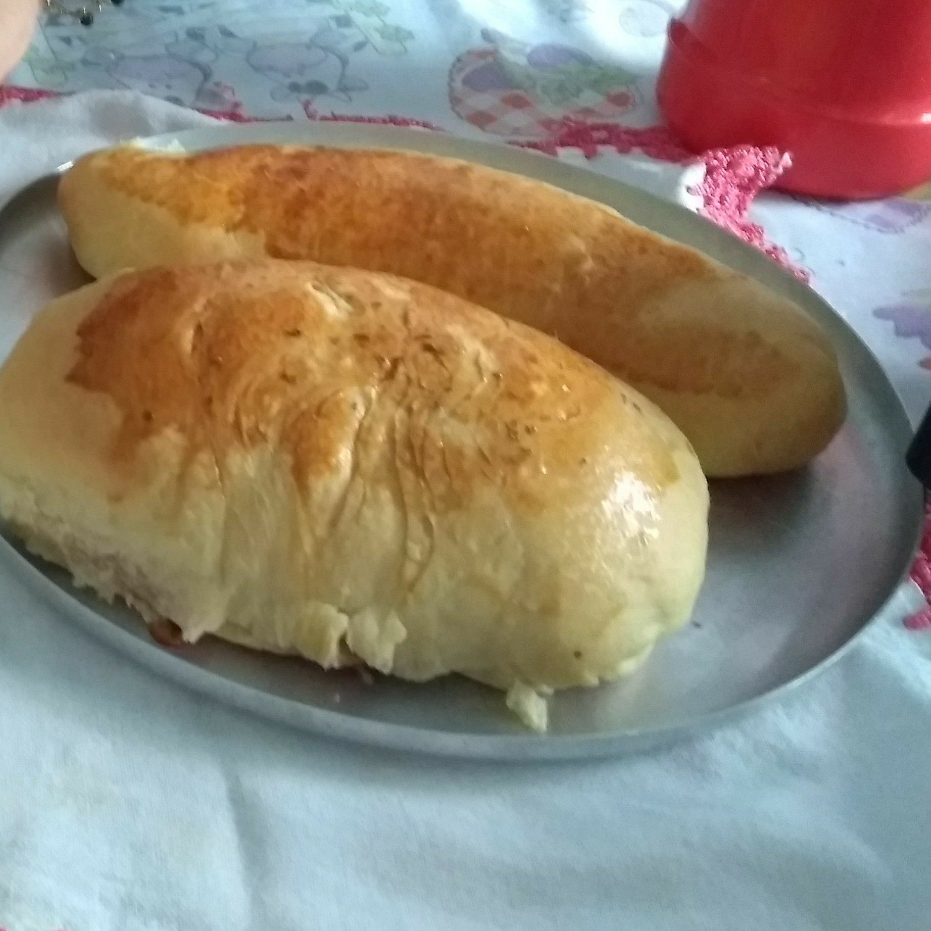 Pão caseiro sem ovos