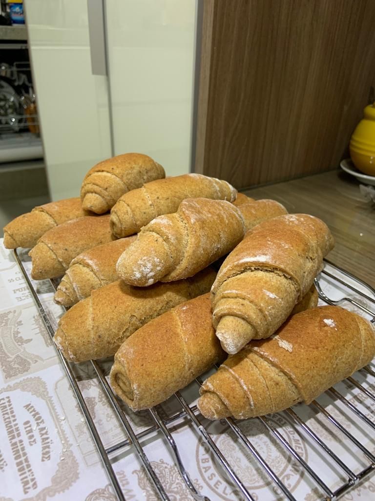 Pão com farinha integral e batata-doce