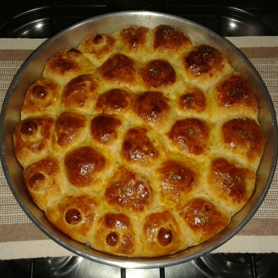 Pão de Batata recheado com requeijão