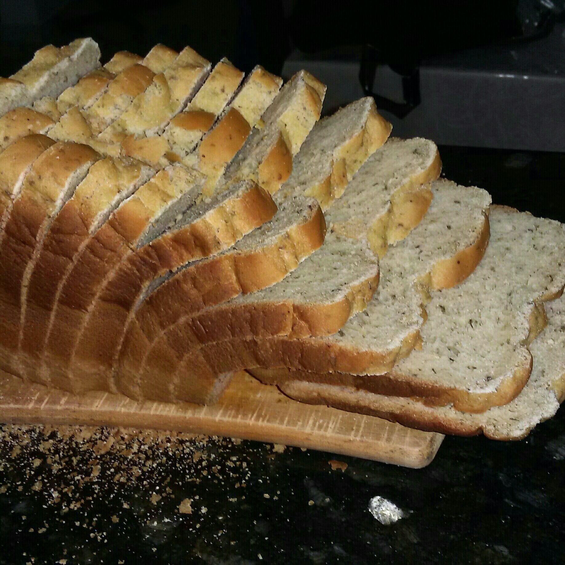 Pão de cebola sem glúten na maquina de pão