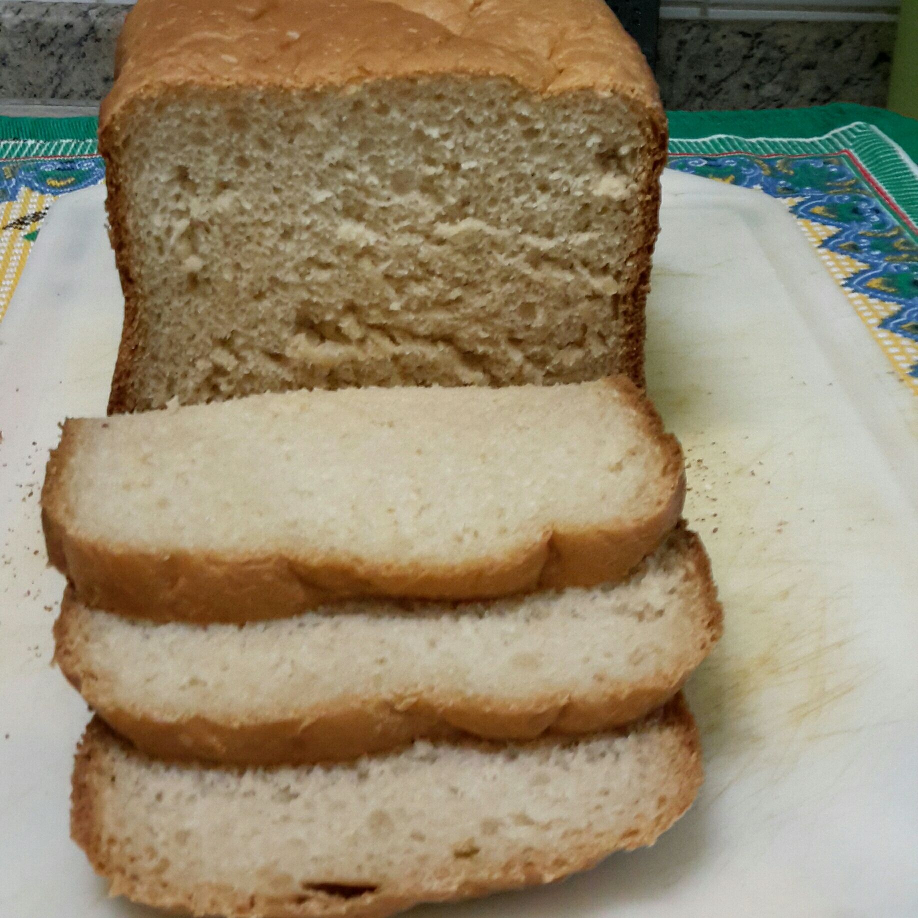 Pão de leite de coco na máquina de pão