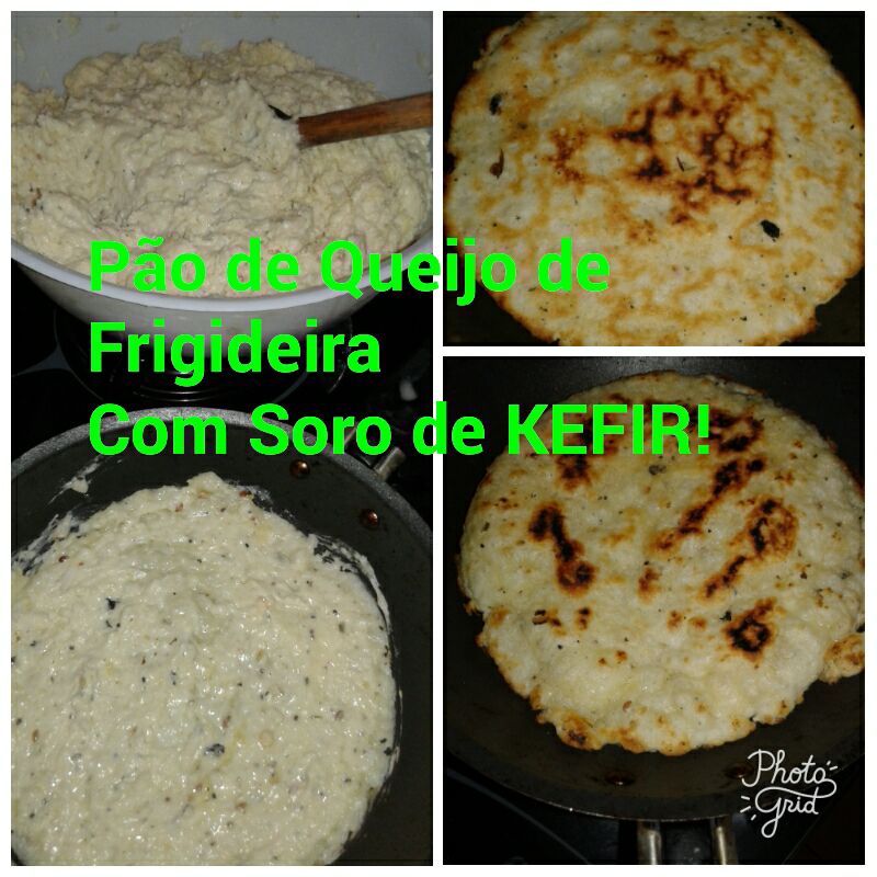 Pão de queijo de kefir de leite de frigideira