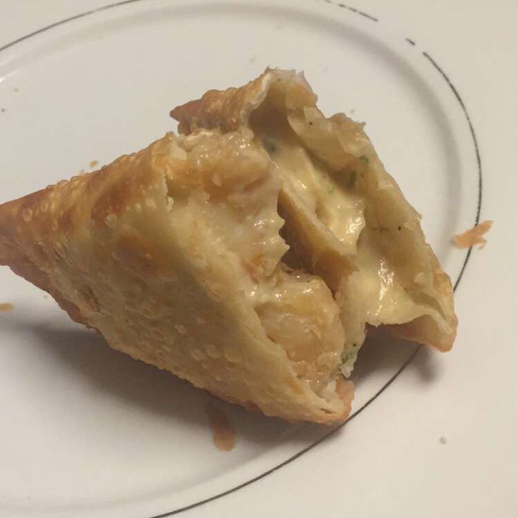 Pastel de frango com catupiri prático