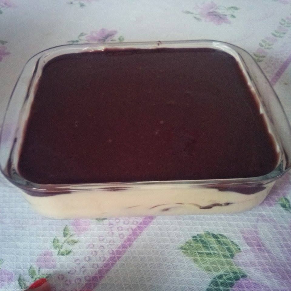 Pavê de maracujá com brigadeiro