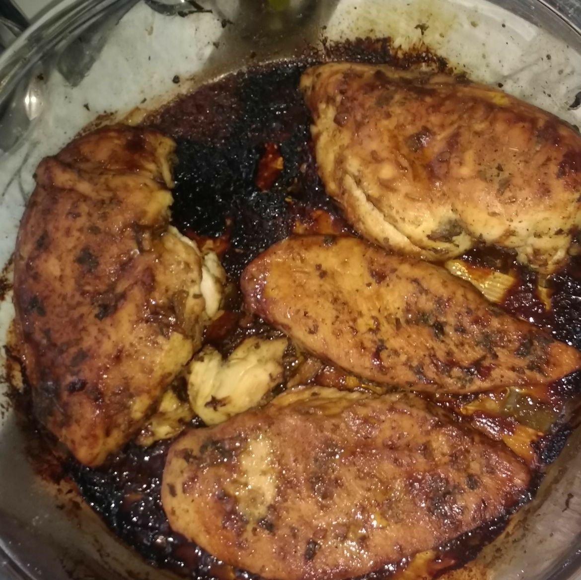 Peito de frango assado ao barbecue