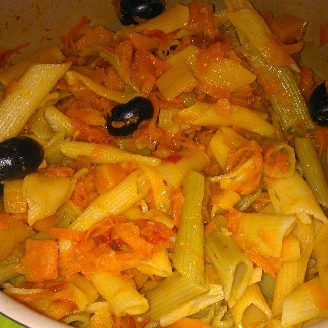 Penne a la beta caroteno