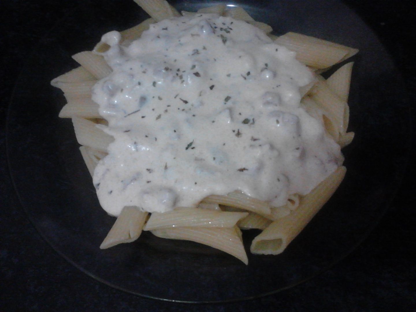 Penne ao molho branco da Karla