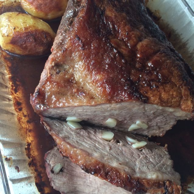 Picanha no alho ao forno