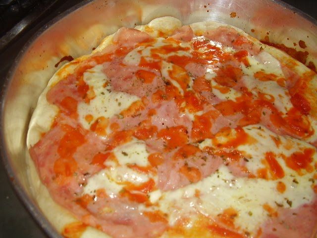 Pizza assada