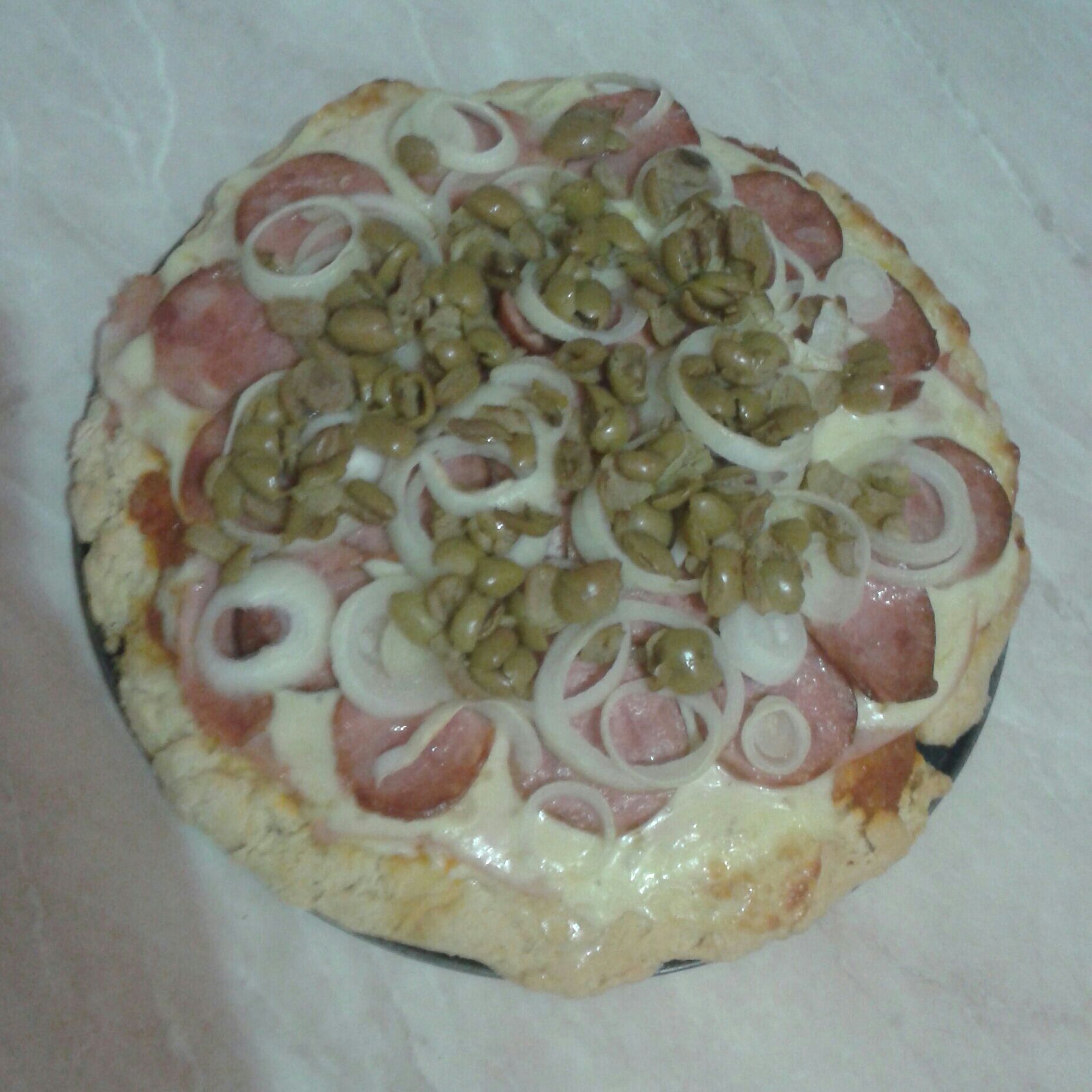 Pizza caseira com fermento químico