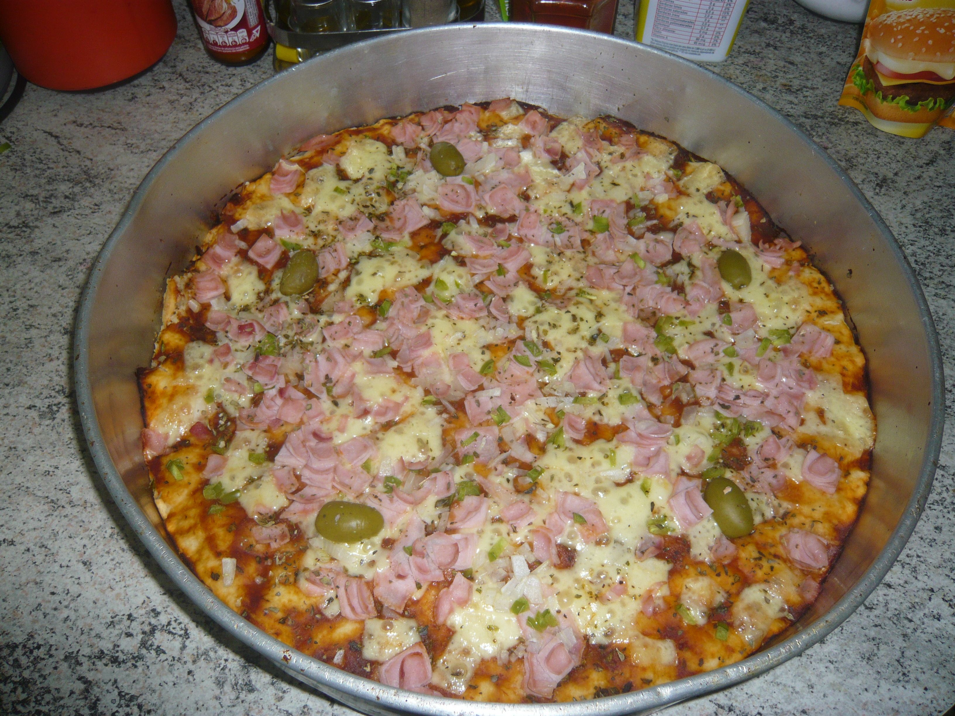 Pizza com fermento em pó Royal