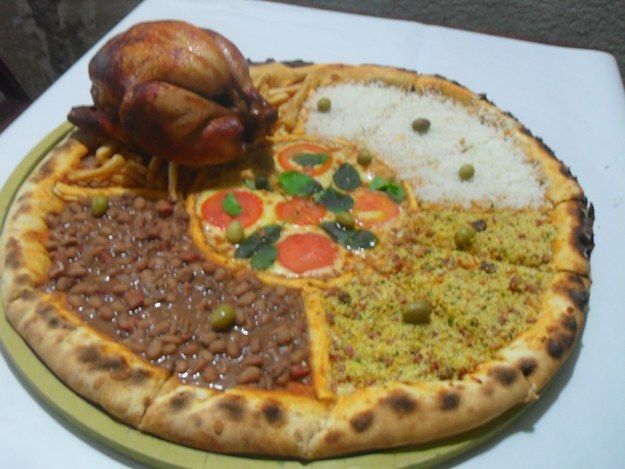 Pizza de feijão do gustavo