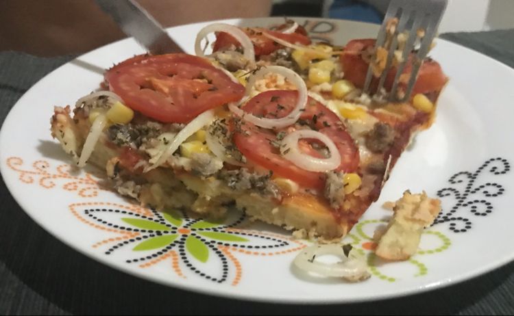 Pizza de liquidificador rápida