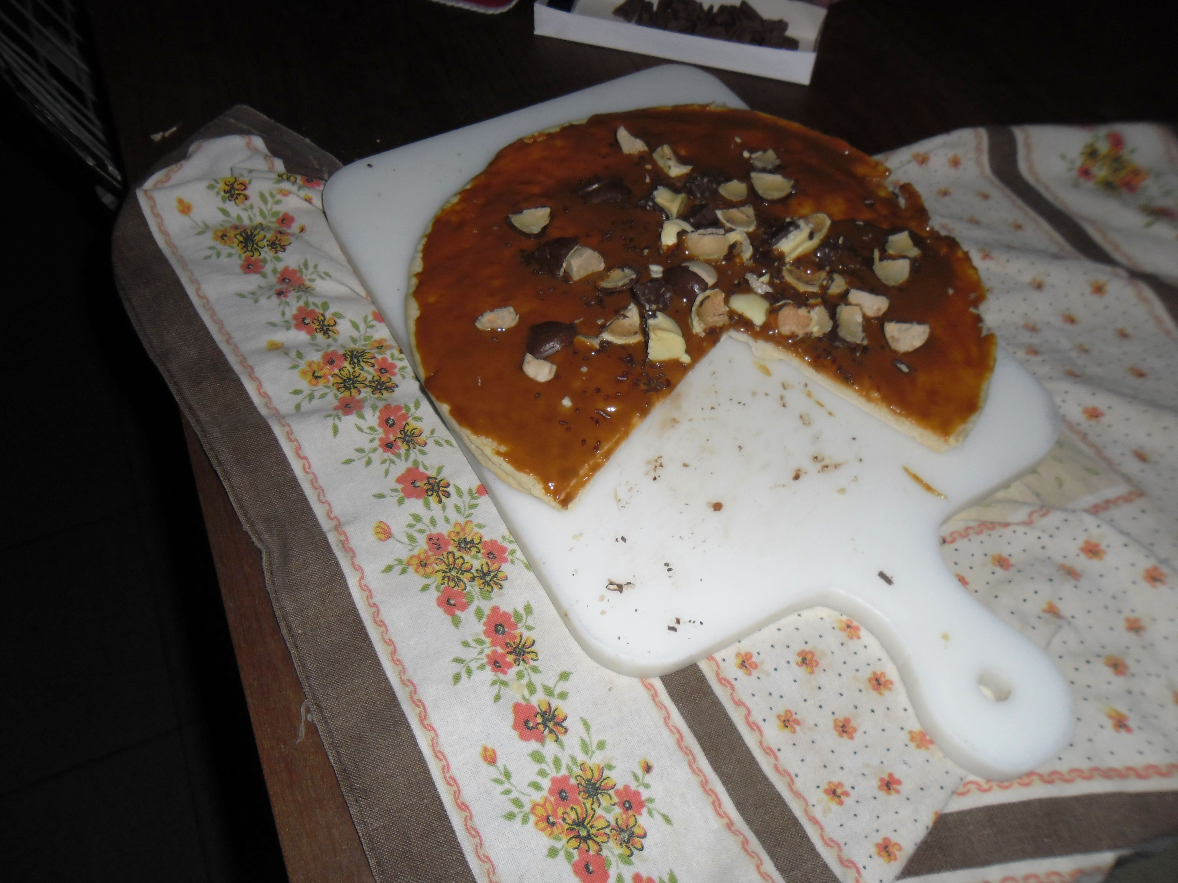 Pizza de rápida de bombom