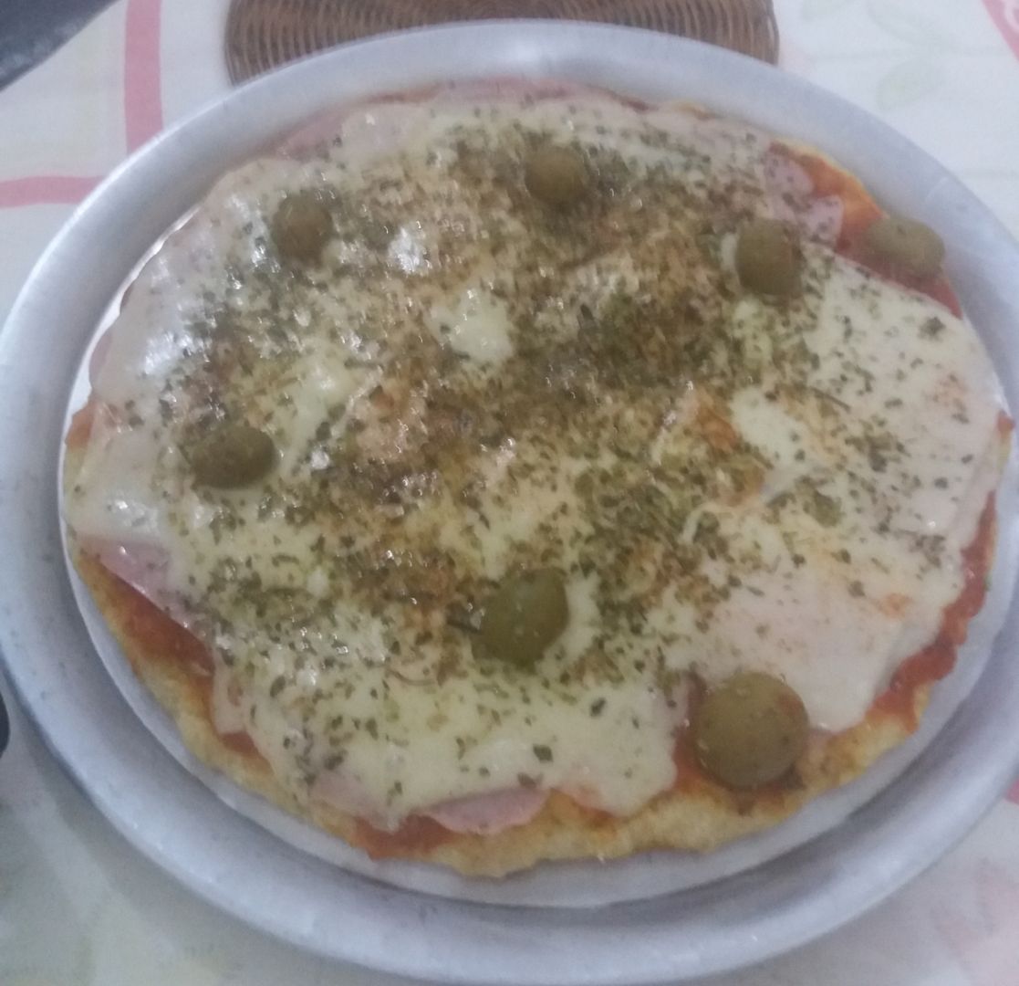 Pizza fácil feita na boca do fogão