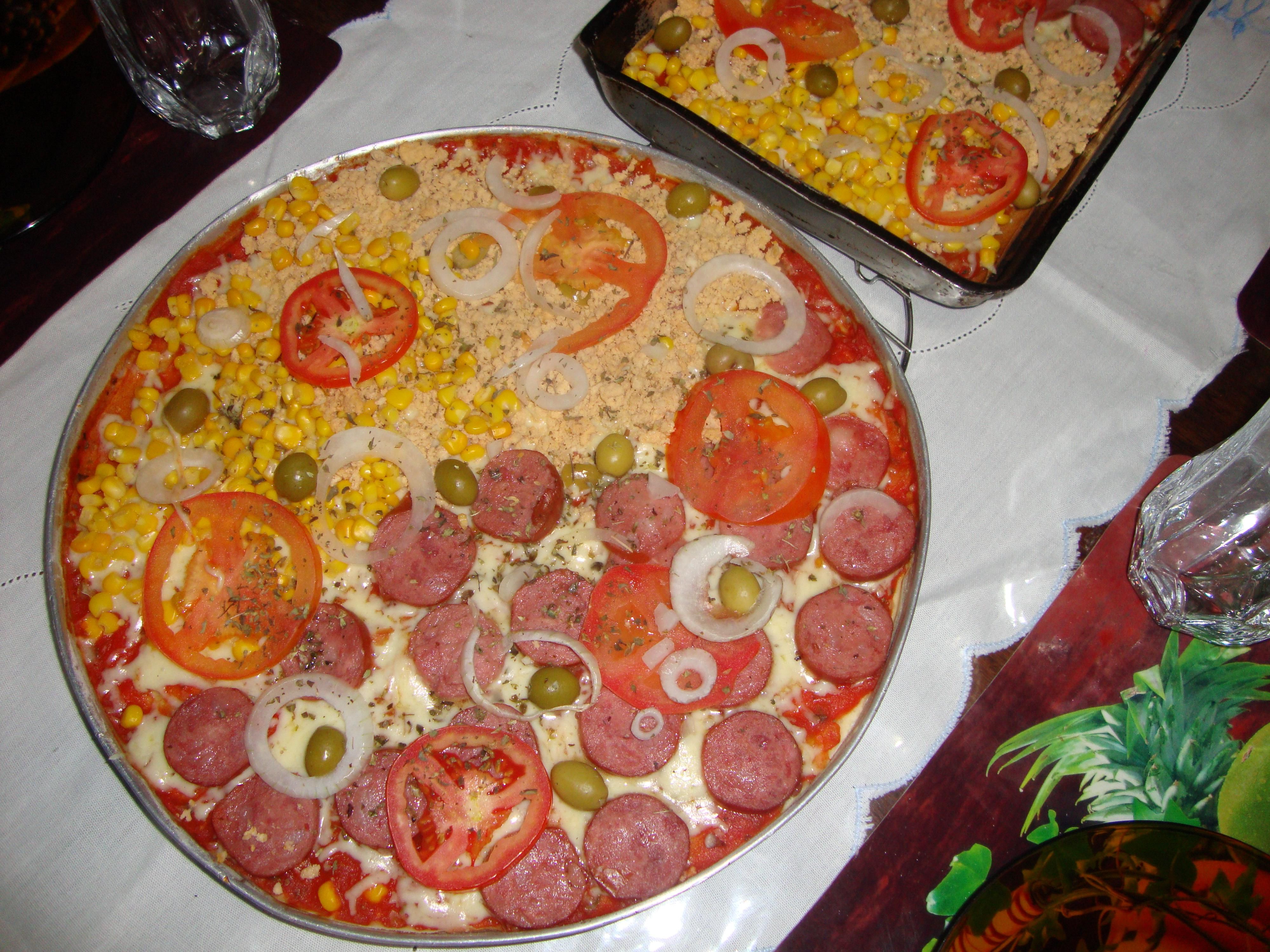 Pizza fina saborosa