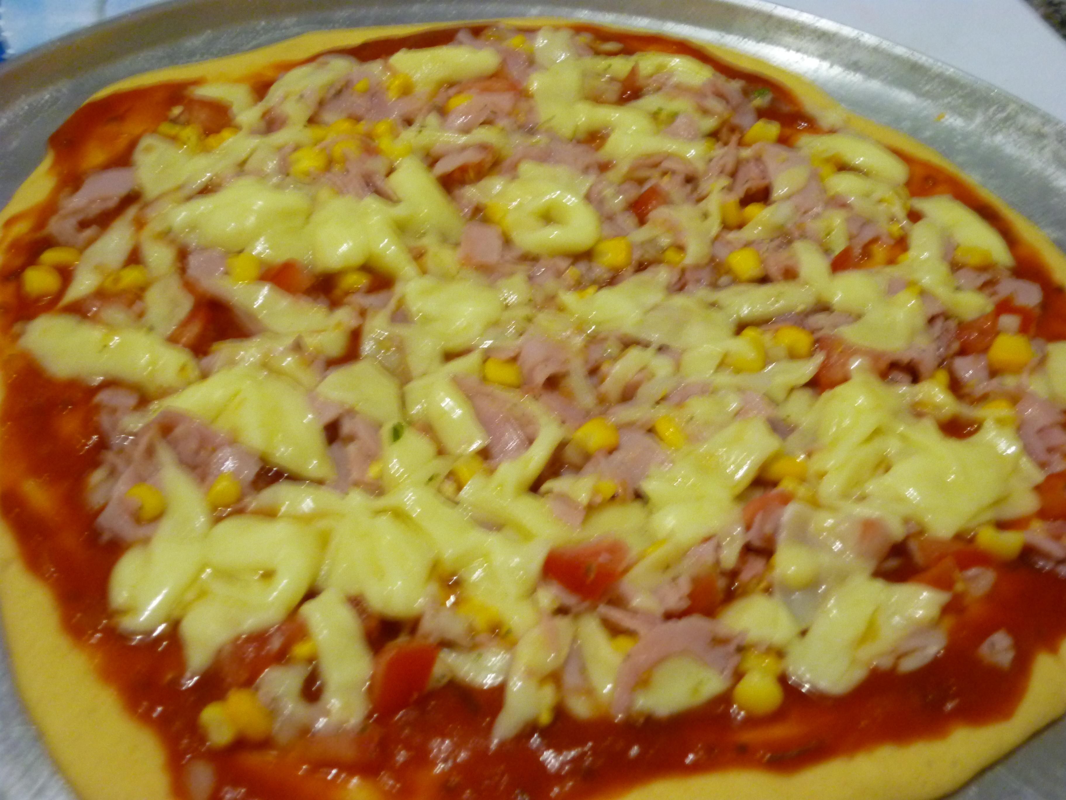 Pizza prática de liquidificador