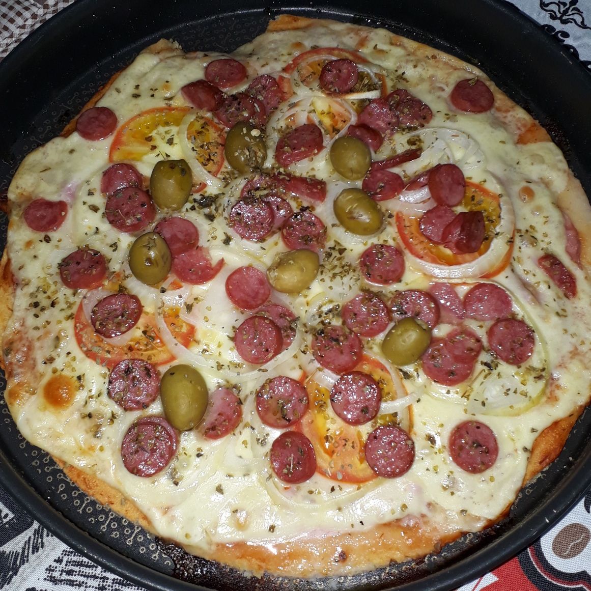 Pizza rápida sem glúten