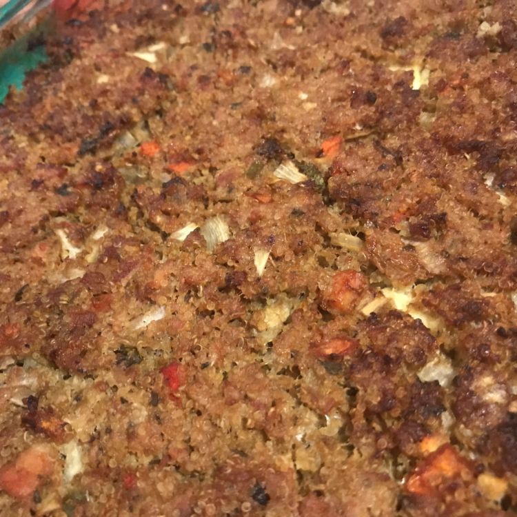 Quibe de forno com quinoa