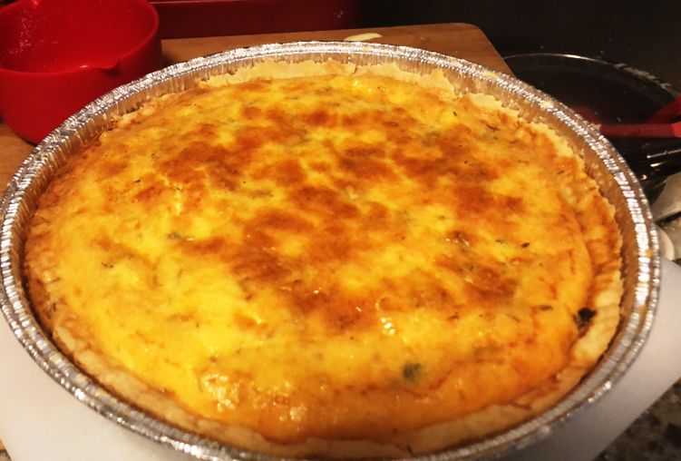 Quiche de alho-poró