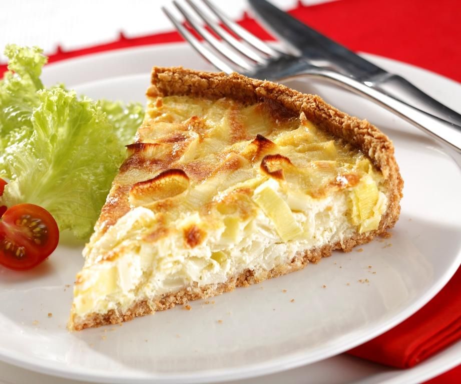 Quiche de alho poró