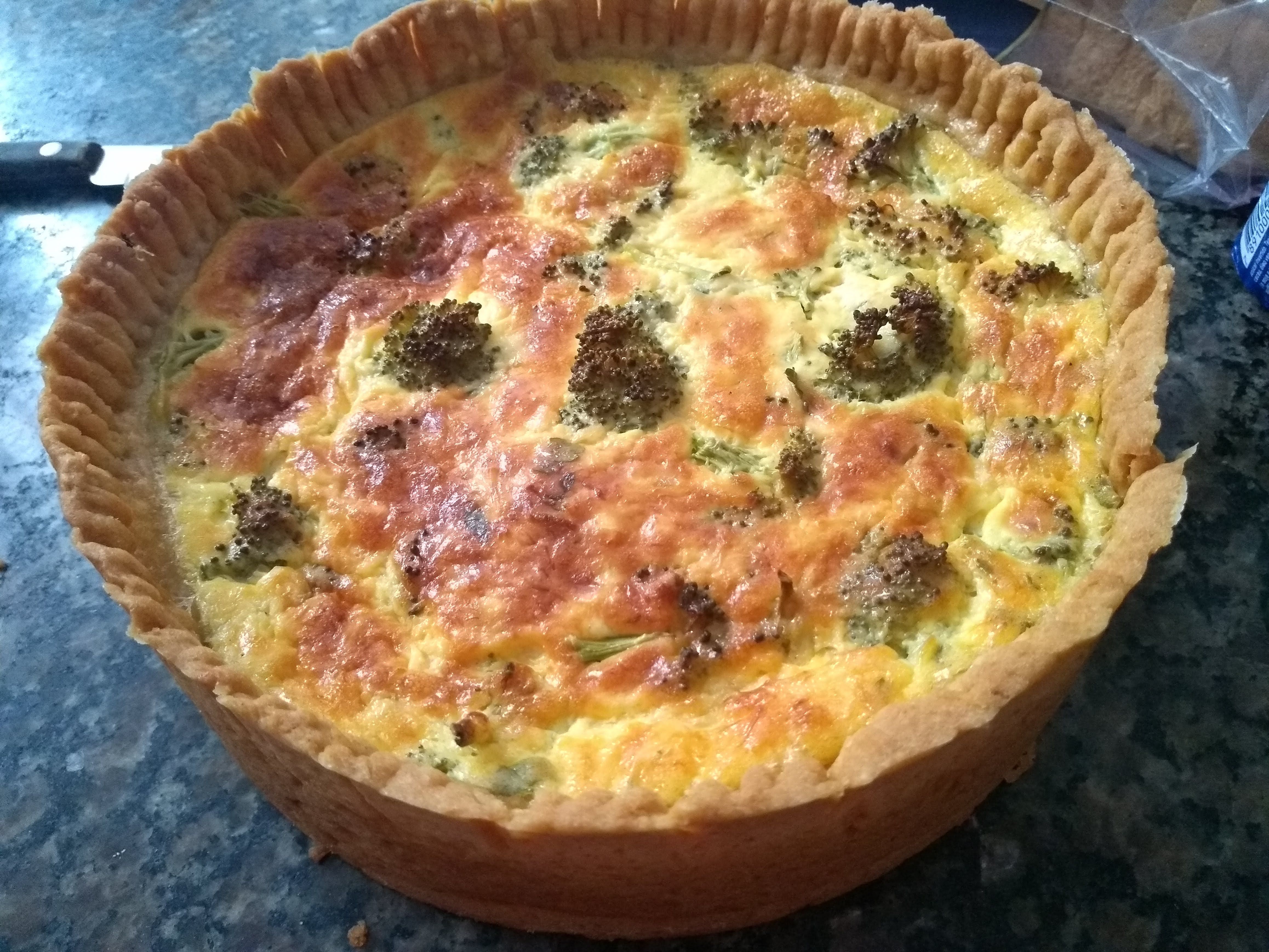 Quiche de camarão à moda da Lilian