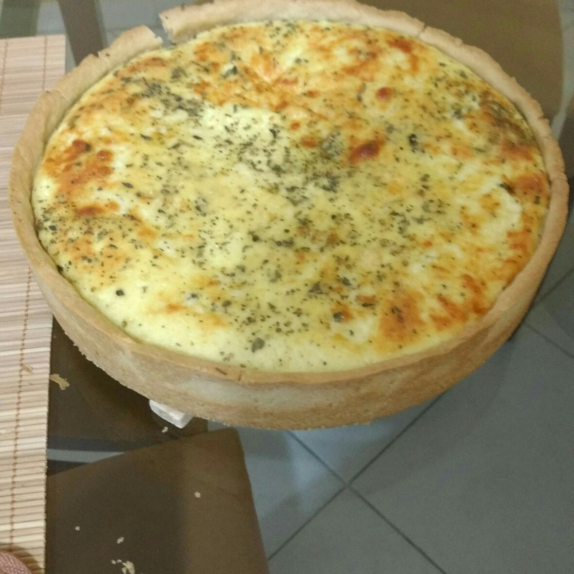 Quiche de queijo perfeito