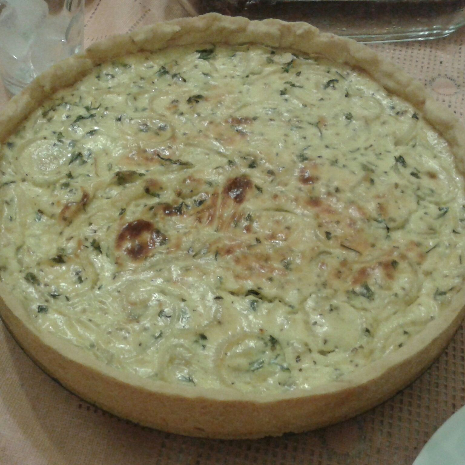 Quiche fácil de cebola