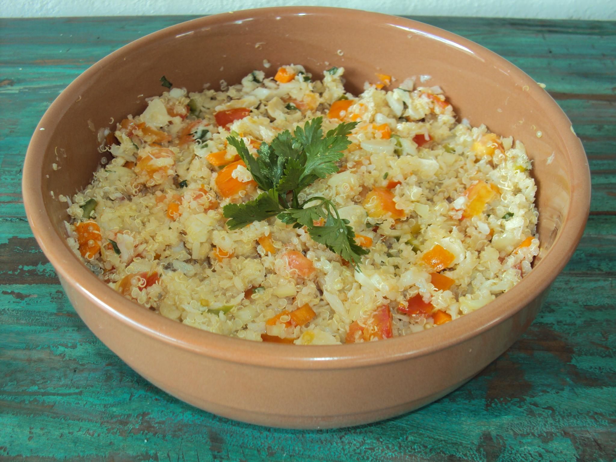 Quinoa com Bacalhau para Semana Santa