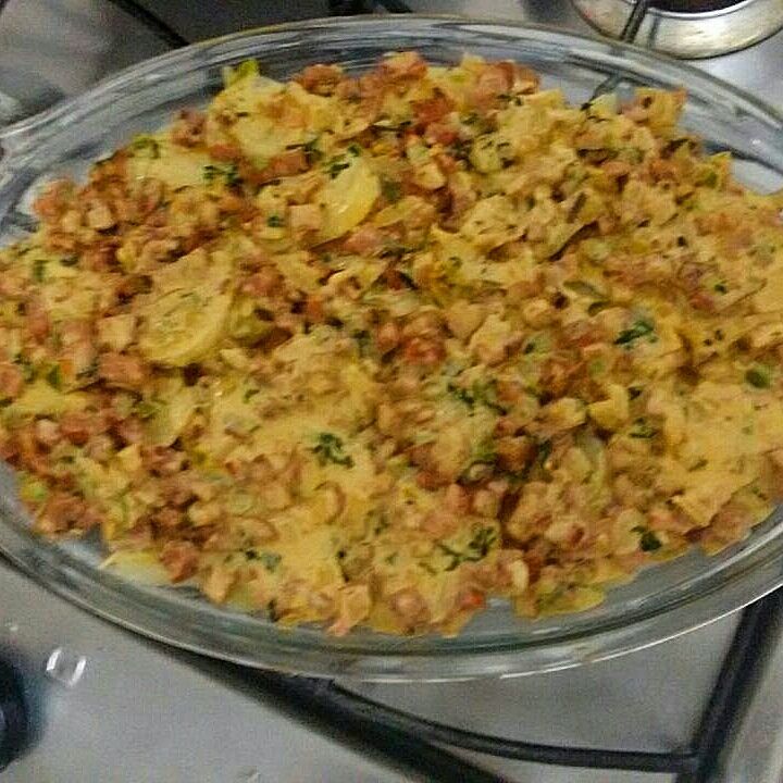 Receita de braisé (batatas ao molho de linguiça com manjericão)