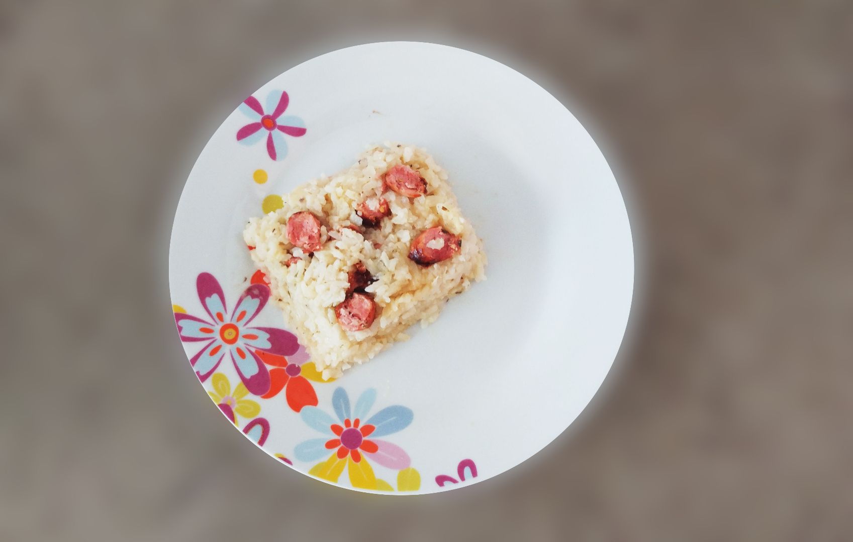 Risoto 5 queijos com linguiça caipira e ervas finas